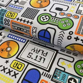 Dekoračná látka premium Game computer