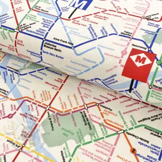 Decoratiestof premium Subway underground