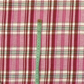 Dvojitá gázovina/mušelín Double sided CHECKS pink