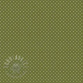 Katoenen stof Petit dots green