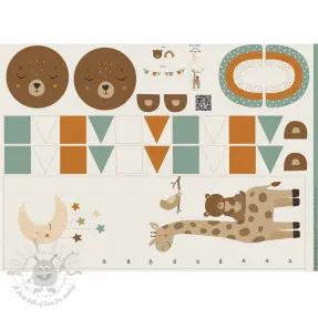 Decoratiestof Kids room deco PANEL linenlook digital print