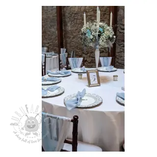 Dubbelgaas/mousseline blue ORGANIC