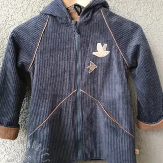Ribfluweel dark grey