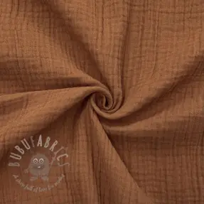 Dubbelgaas/mousseline cognac ORGANIC