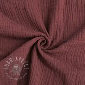 Dubbelgaas/mousseline rouge