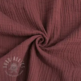 Dubbelgaas/mousseline rouge ORGANIC