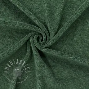 Elastische badstof dark green