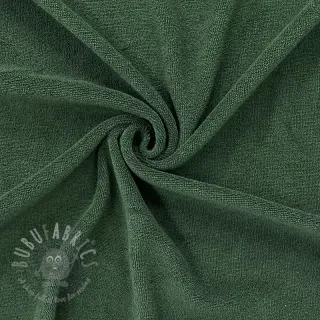 Elastische badstof dark green