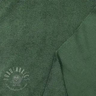 Elastische badstof dark green