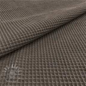 Katoen met wafelbinding anthracite