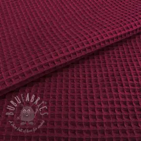 Katoen met wafelbinding berry