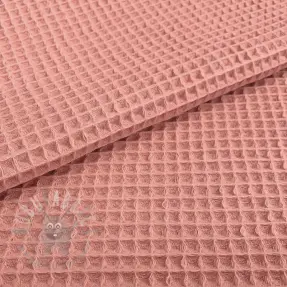 Katoen met wafelbinding blush