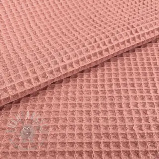 Katoen met wafelbinding blush