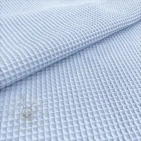 Katoen met wafelbinding light blue