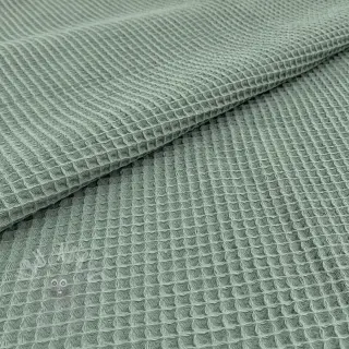 Katoen met wafelbinding dark green