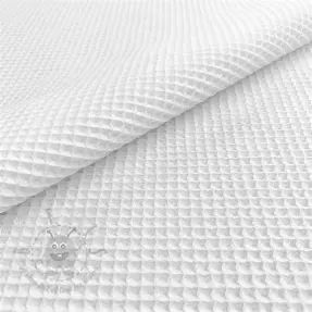Katoen met wafelbinding white