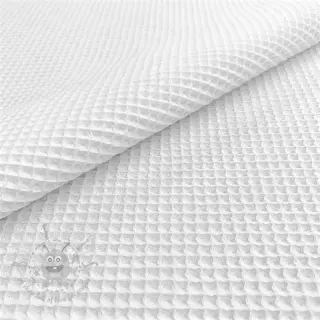 Katoen met wafelbinding white