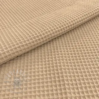 Katoen met wafelbinding light sand