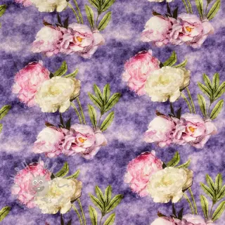 Viscose Artistic flowers design C digital print