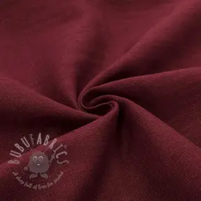 Voorgewassen linnen bordeaux