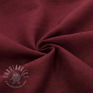 Voorgewassen linnen bordeaux