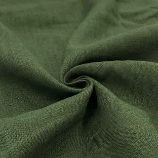 Ľan predpraný forest green