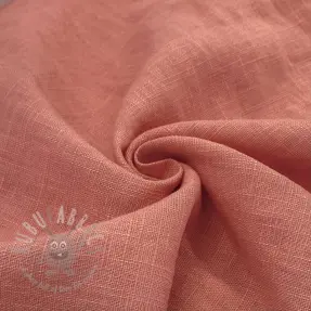 Voorgewassen linnen old rose