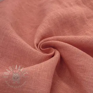 Voorgewassen linnen old rose