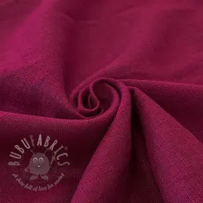 Voorgewassen linnen cerise