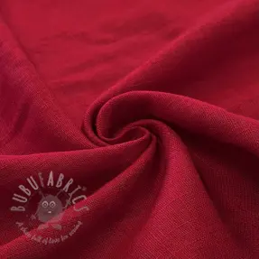 Voorgewassen linnen dark red