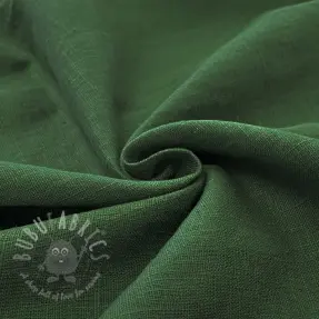 Voorgewassen linnen dark green