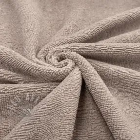 Badstof VELVET BAMBOO taupe