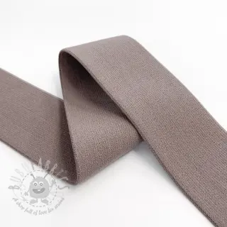 Glad elastiek 4 cm mauve