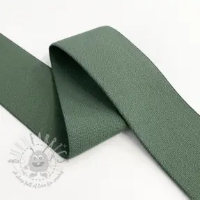 Glad elastiek 4 cm dark old green