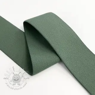 Glad elastiek 4 cm dark old green