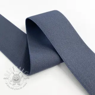 Glad elastiek 4 cm dark jeans