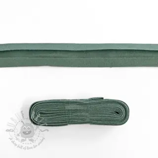 Boordstrook katoen 3 m dark old green
