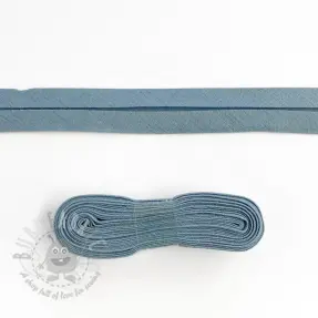 Boordstrook katoen 3 m steel blue