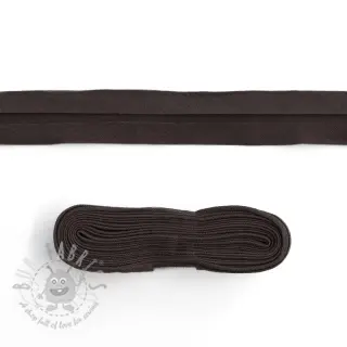 Boordstrook katoen 3 m dark choco