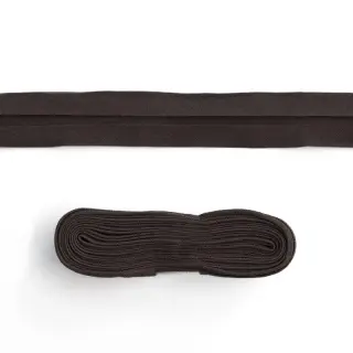 Lemovací prúžok bavlna - 3 m dark choco