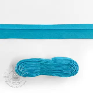 Boordstrook katoen 3 m aqua
