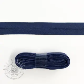 Boordstrook katoen 3 m dark blue
