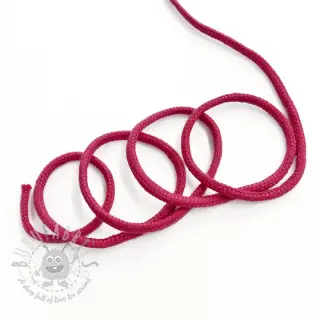 Katoenen koord 3 mm fuchsia