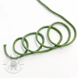 Katoenen koord 3 mm dark lime