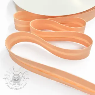 Boordstrook dubbelgaas peach