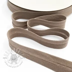 Boordstrook dubbelgaas taupe