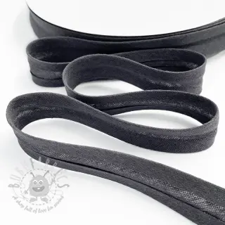Boordstrook dubbelgaas dark grey