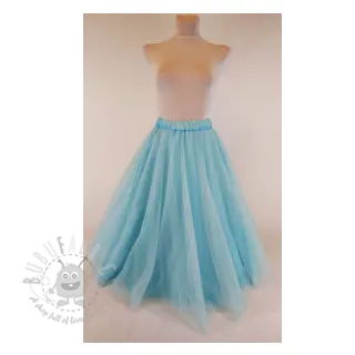 Tule voor TUTU-rok ROYAL SPARKLE light blue gold