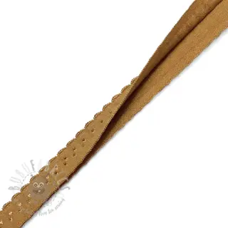 Omvouwelastiek 12 mm LUXURY cognac