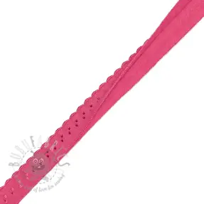 Omvouwelastiek 12 mm LUXURY fuchsia